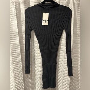 NWT Zara Mock Neck Sweater Dress